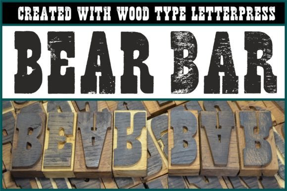 Bear Bar Display Font for Editorial Design and Branding