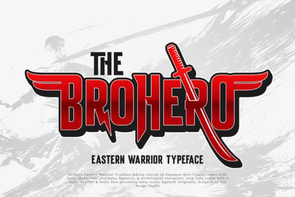 Brohero: A Bold Display Font for Hero Branding