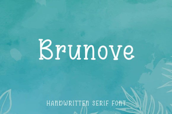 Brunove: A Premium Handwritten Serif Display Font