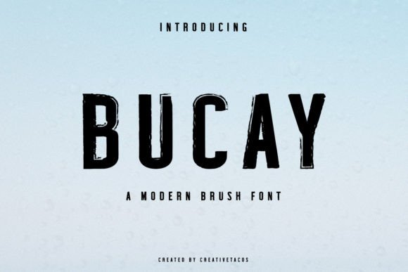Bucay Bold Brush Font for Handmade Branding and Labels