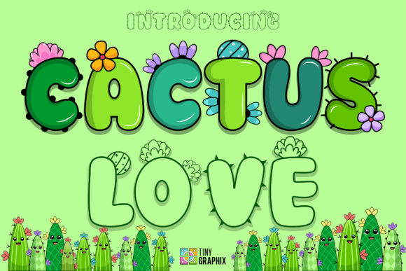Cactus Love Display Font for Playful Brand Visuals
