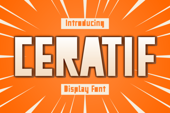 Ceratif: A Fun Display Font for Playful Brand Identity