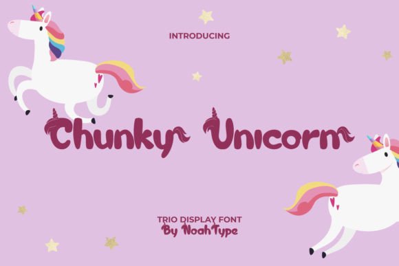 Chunky Unicorn Font: A Playful Display Typeface for Digital Branding
