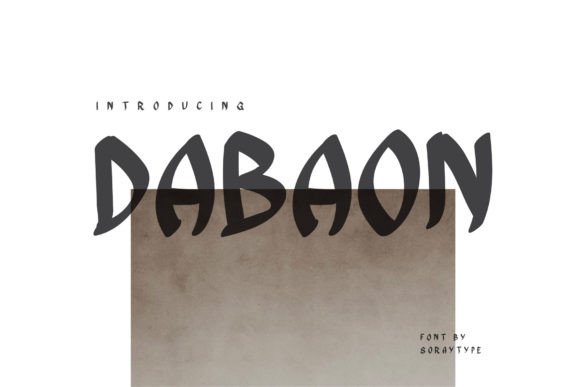 Dabaon: A Lively All-Caps Marker Display Font for Handmade Brands