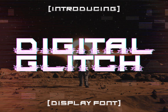 Digital Glitch Font for Modern Web Design