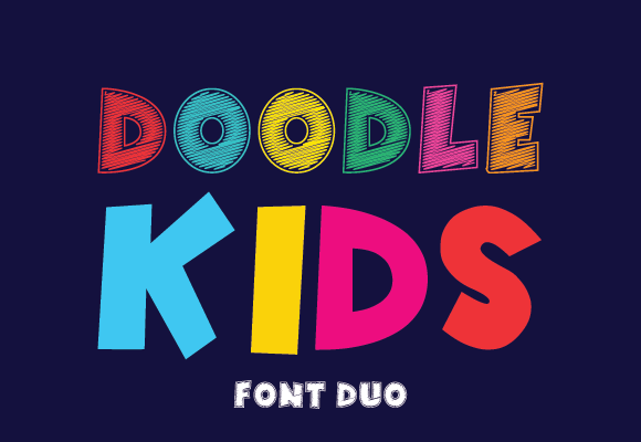 Doodle Kids: The Fun Display Font for Engaging Brand Content