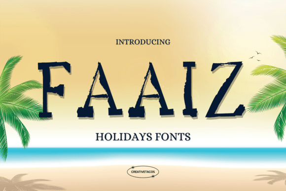 Faaiz Textured Brush Font for Holiday Crafts and Branding
