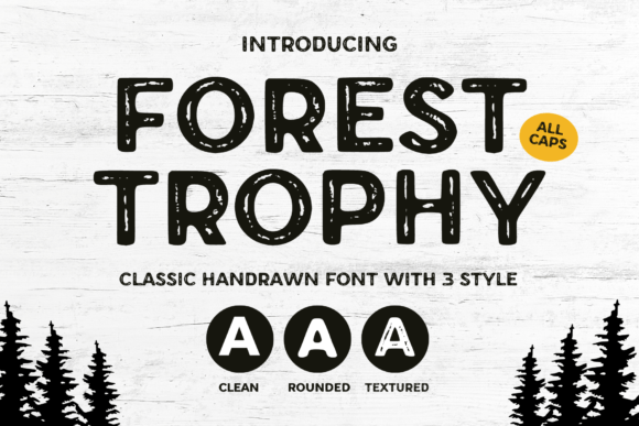 Forest Trophy Typeface for Digital Branding and Web Design
