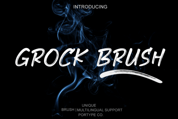 Grock Brush: The Dynamic Display Font for Edgy Campaigns