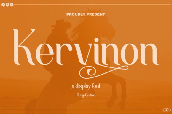 Kervinon: A Refined Display Font for Elegant Branding