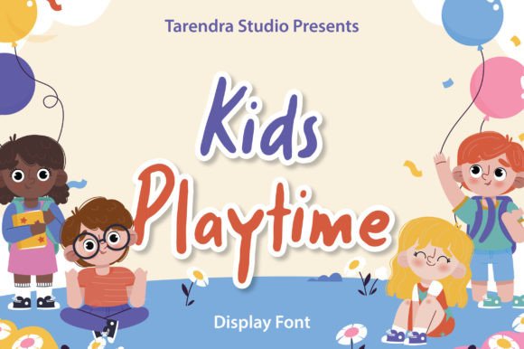 Kids Playtime: A Fun Display Font for Fresh Editorial Design