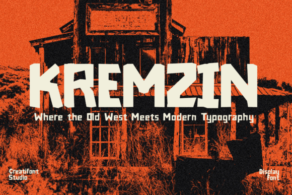 Kremzin Typeface: A Bold Display Font for Modern Branding