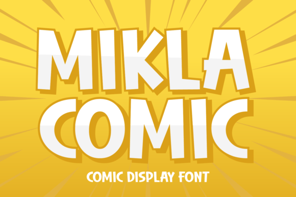 Mikla Comic Typeface for Whimsical Brand Identity Projects