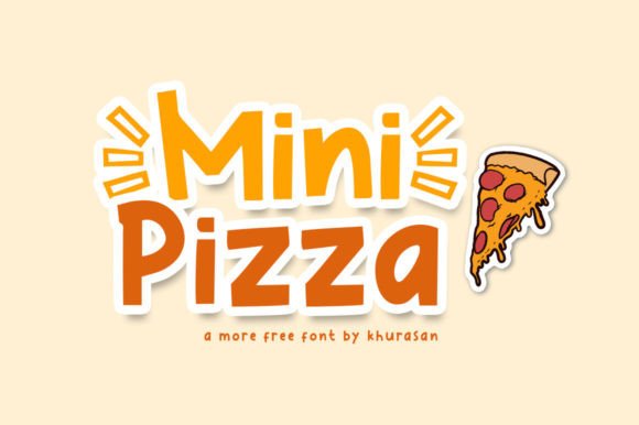 Mini Pizza Display Typeface for Scroll-Stopping Social Graphics