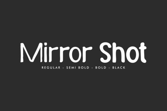 Mirror Shot Typeface for Playful Brand Identity