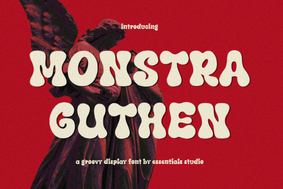 Monstra Guthen Typeface Review: A Modern Groovy Display Font for Bold Branding