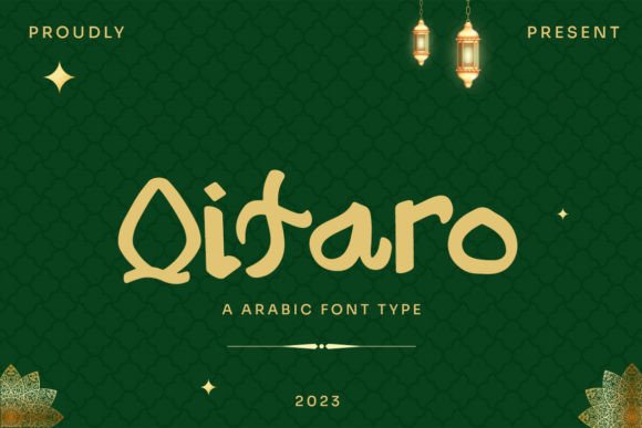 Qitaro Arabic-Style Display Font for Editorial Design