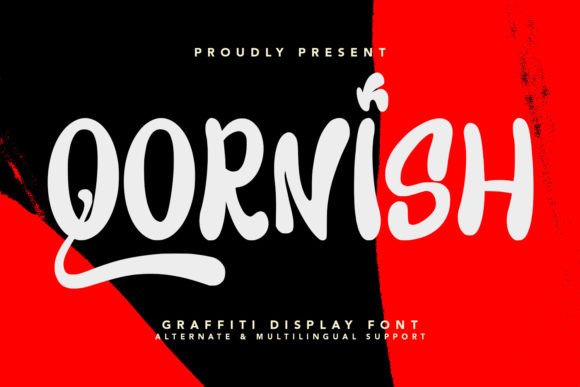 Qornish: A Bold Graffiti Display Font for Creative Branding