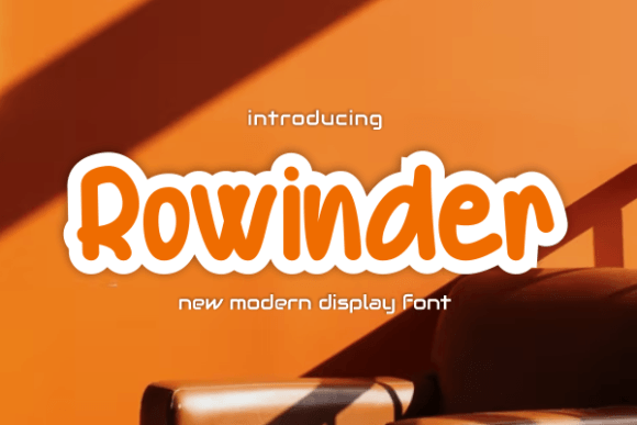 Rowinder Typeface: A Sweet Display Font for Editorial Design