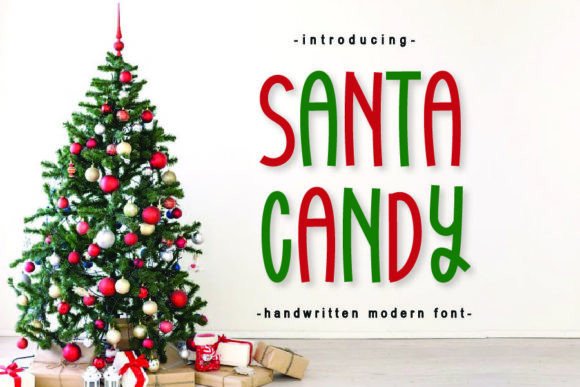 Santa Candy: A Unique Display Font for Festive Editorial Design
