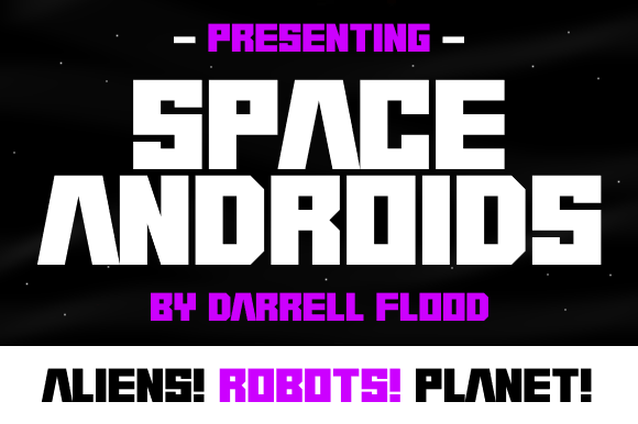 Space Androids: The Angular Display Font for Sci-Fi Branding