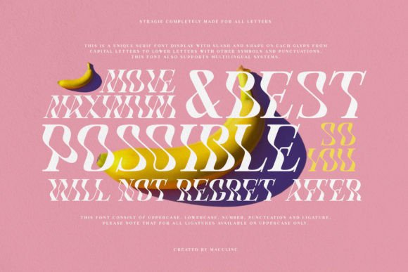 Stragie: A Quirky Display Font for Modern Editorial Design