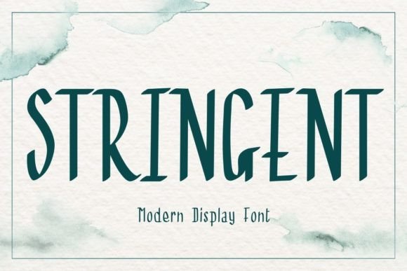 Stringent Typeface: Elevating Editorial Design and Headlines