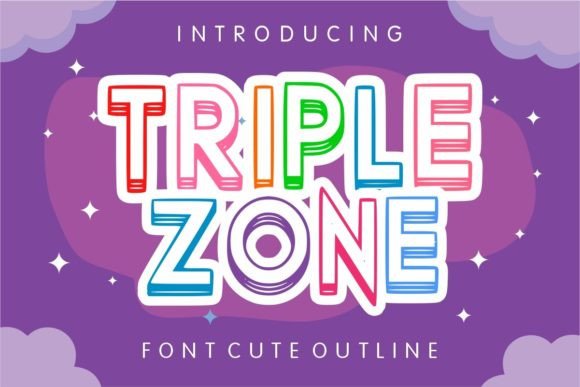 Tripple Zone: A Unique Display Font for Playful Editorial Design
