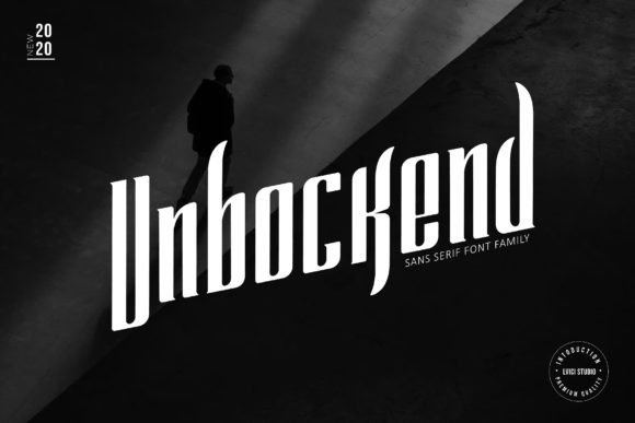 Unbockend: A Modern Display Typeface for Editorial Branding