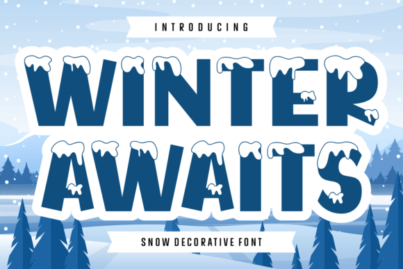 Winter Awaits: The Cozy Display Font for Seasonal Branding